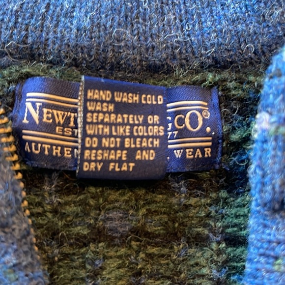 Newton Trading Co. 100% Shetland Wool Full Zip Cardigan Size S - Picture 4 of 5